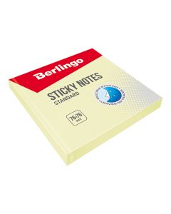 Self-adhesive block Berlingo "Standard", 76 * 76mm, 100L, yellow
